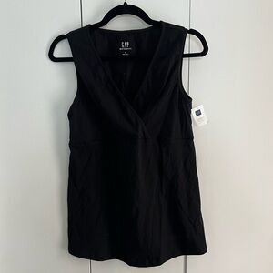 GAP Black Sleeveless V-Neck Maternity Tank